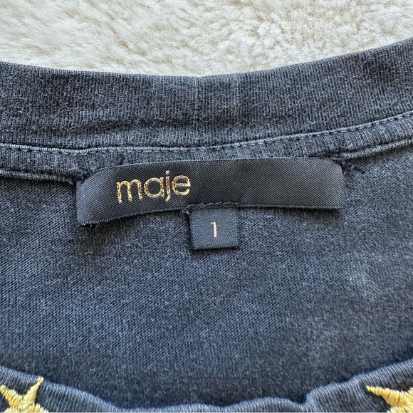 Maje women T-shirt size 1 or S - Picture 4 of 6